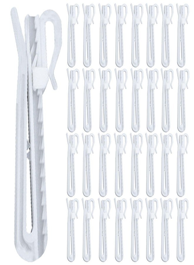 ZeriLion 80 Pcs Adjustable Pinch Pleat Curtain Hooks Heavy Duty Plastic Drapery Pins for Window Door Shower Curtains (85x24mm) - Image 1