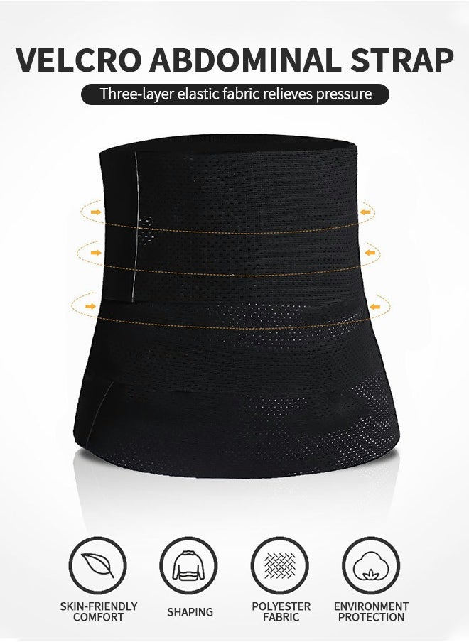 GROIC - Waist Trainer for Women Waist Trimmer Lower Belly Fat Waist Wrap with Tightness Adjustable & Non-Slip, Invisible Tummy Bandage Wrap Waist M - Image 1