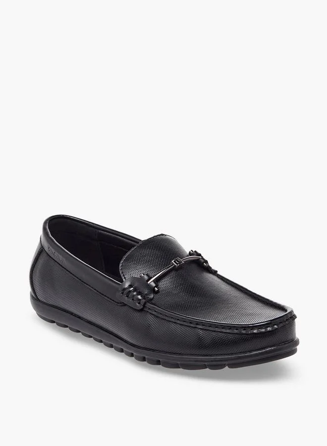دوتشيني Men Textured Slip-On Loafers