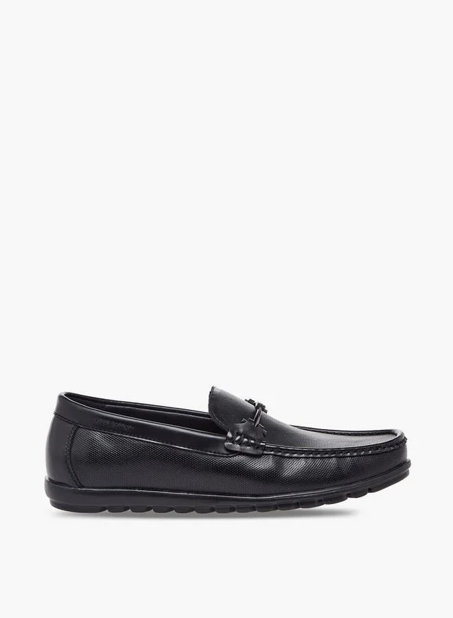 دوتشيني Men Textured Slip-On Loafers