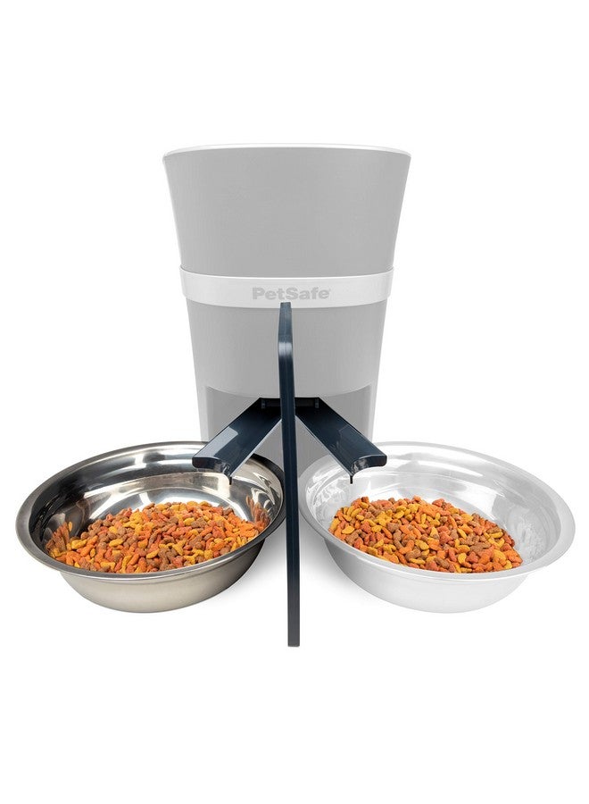 PetSafe 2-Pet Meal Splitter with Bowl - Designed for PetSafe Smart Feed and Healthy Pet Simply Feed Automatic Cat Feeder - No-Mess Food Dispensing - Includes Privacy Panel - Image 1