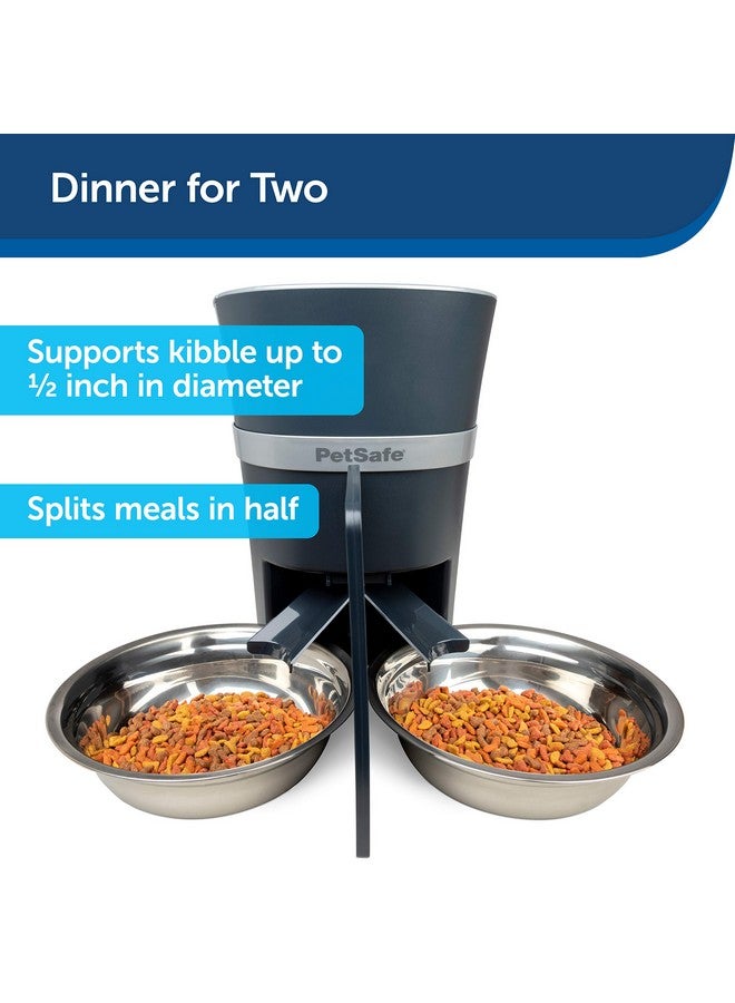 PetSafe 2-Pet Meal Splitter with Bowl - Designed for PetSafe Smart Feed and Healthy Pet Simply Feed Automatic Cat Feeder - No-Mess Food Dispensing - Includes Privacy Panel - Image 4
