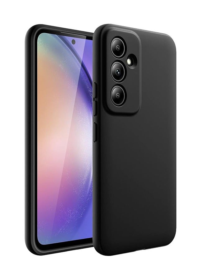 Case for Samsung Galaxy A54 5G 6.4-Inch, Soft TPU Thin Protective Phone Cover with Matte Finish, Anti-Fall Drop Protection,Shockproof Case for Samsung Galaxy A54 5G (Black) - Image 1