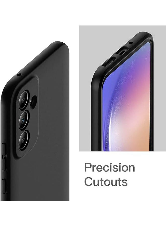 Case for Samsung Galaxy A54 5G 6.4-Inch, Soft TPU Thin Protective Phone Cover with Matte Finish, Anti-Fall Drop Protection,Shockproof Case for Samsung Galaxy A54 5G (Black) - Image 5