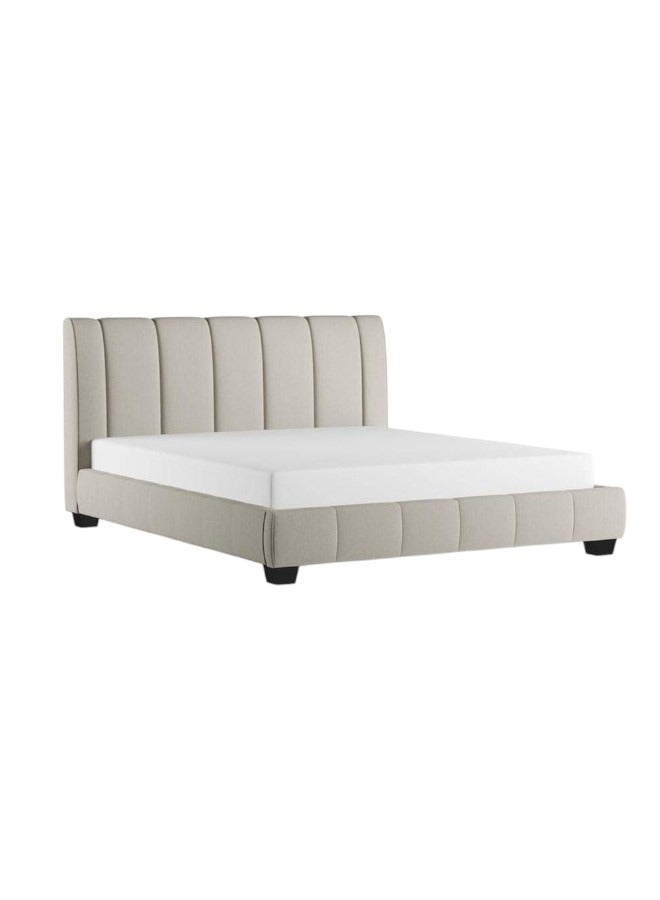 Karnak Olson Modern Platform Bed King‎ 180x200cm in Beige Color Without Mattress - Image 1