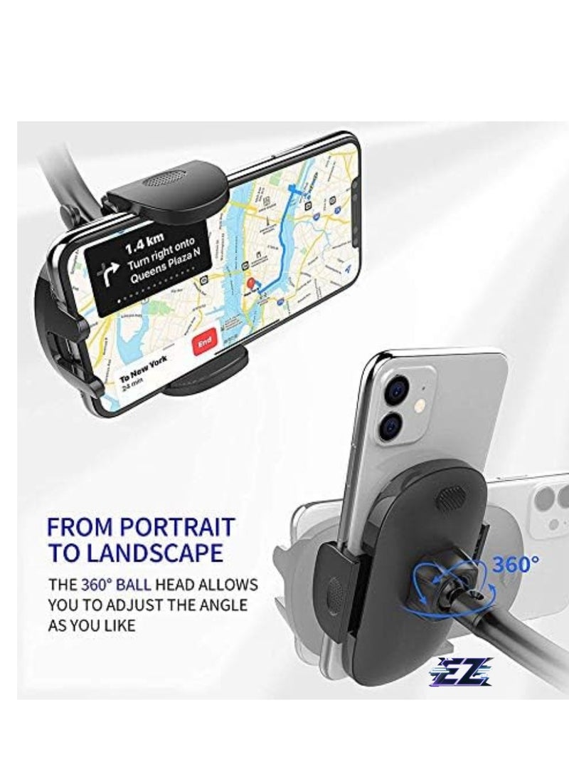 ELTRAZONE 360° Rotating Flexible Arm Car Phone Holder – Long Arm Windshield Mount for Ultimate Convenience - Image 3