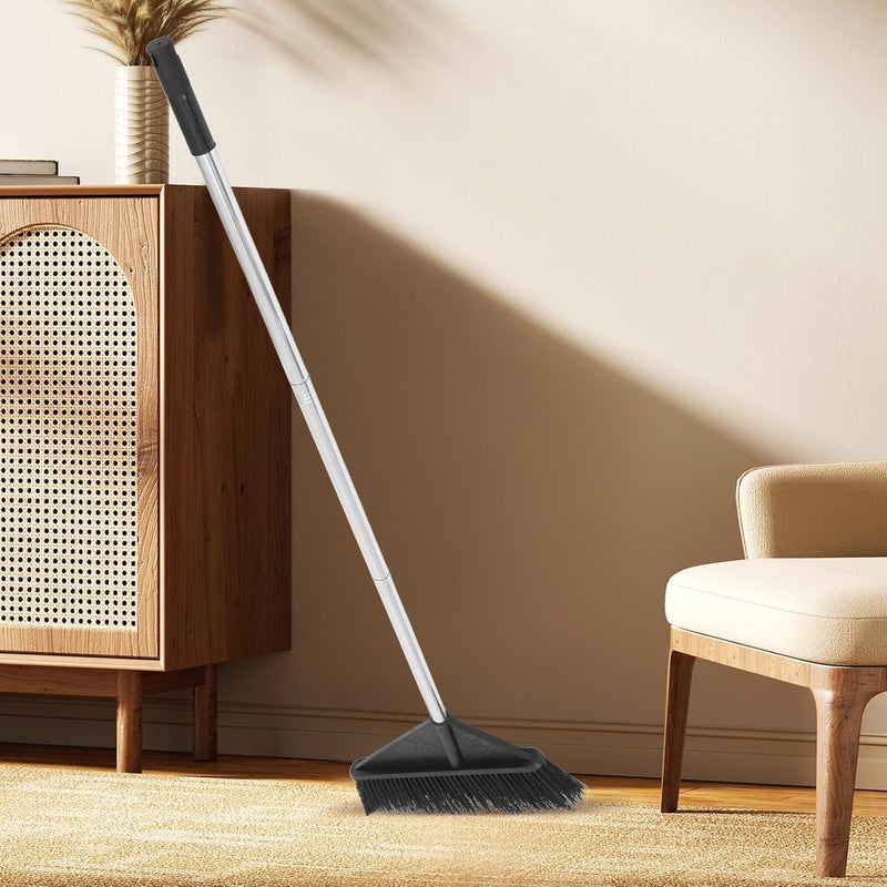 Long Handle Stiff Bristle Broom for Home and Office Cleaning Outdoor Sweeper Broom for Garden and Garage for Indoor and Outdoor Use Random Style - Image 4
