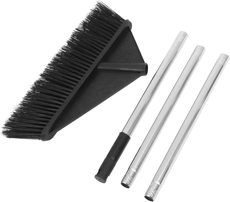 Long Handle Stiff Bristle Broom for Home and Office Cleaning Outdoor Sweeper Broom for Garden and Garage for Indoor and Outdoor Use Random Style - Image 1