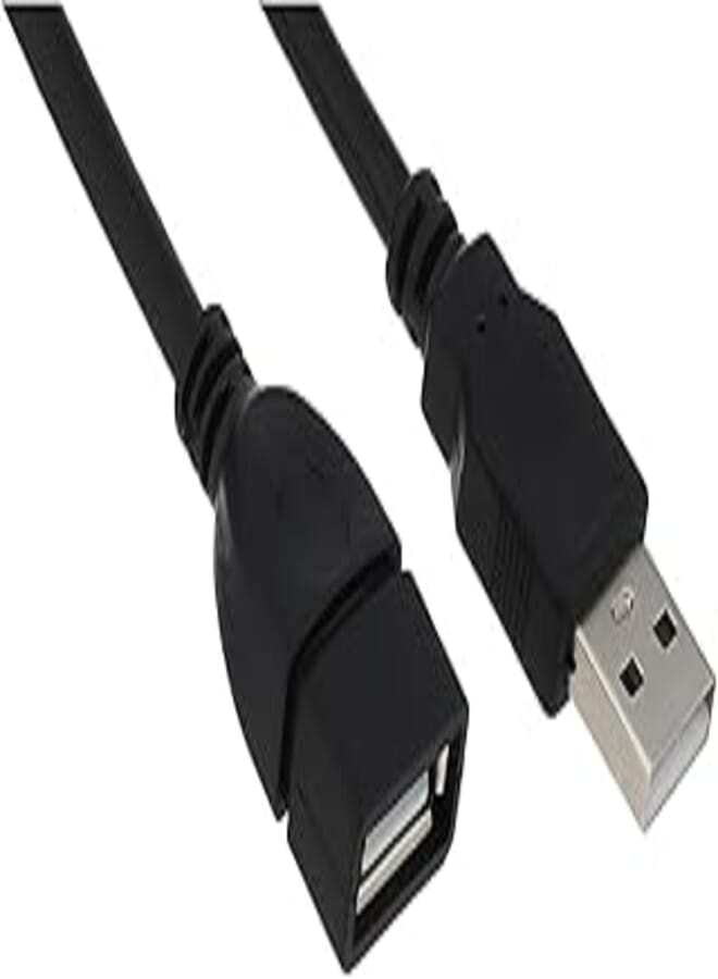 Keendex KX 3022 USB 2.0 Male to Female Extension Cable, 1.4 Meters - Black