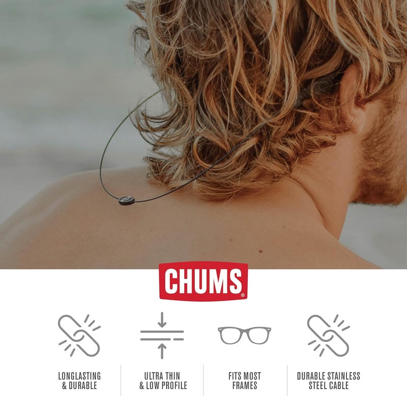 CHUMS Orbiter Eyewear Retainer - Lightweight Stainless Steel Cable Glasses Strap - Image 4