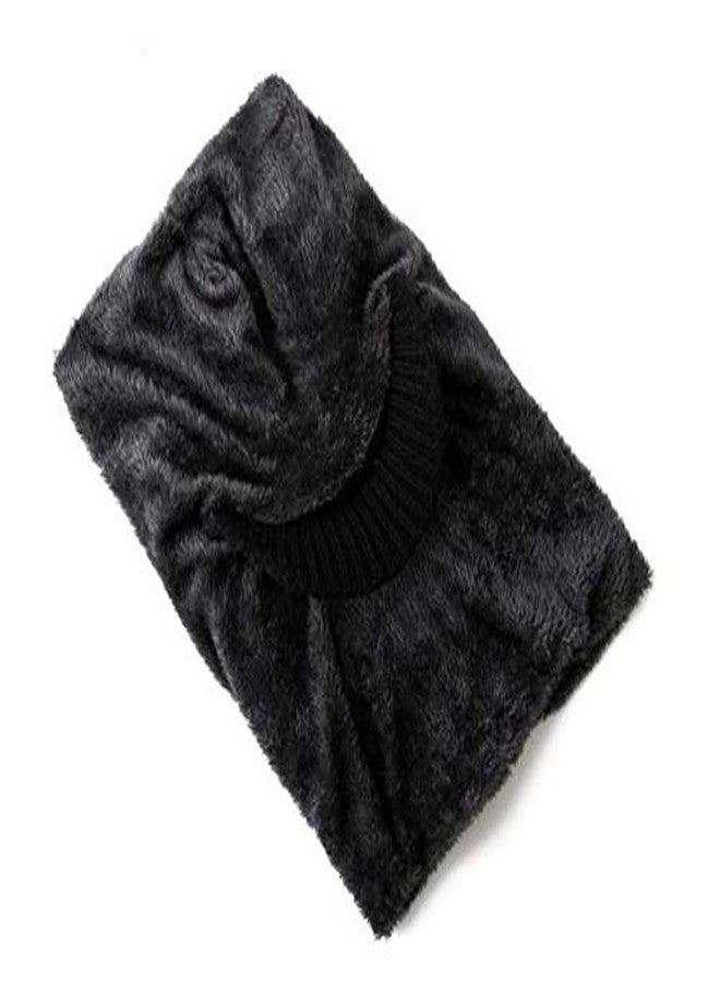 Zacharias Men's Woolen Cap with Neck Muffler/Neckwarmer Pack of 1 (Black; Free Size) - Image 4