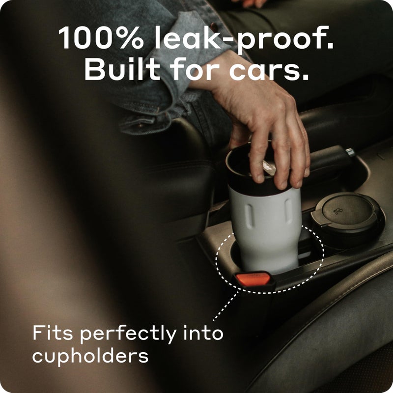 BOBBER - 16 Oz Vacuum Insulated Stainless Steel Portable Travel Coffee Mug With 100% Leakproof Locked Lid (Black Coffee) - Image 3
