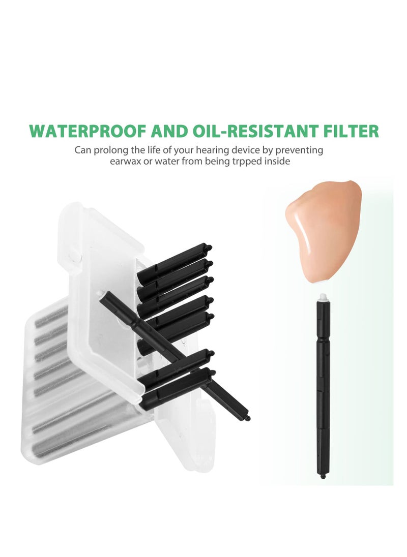 Captaintech Hearing Aid Wax Guard Filters - Earwax Protection Accessories for Phonak, Resound, Widex, and Unitron - Hear Clear Hearing Aid Accessories, 4 Pack  - Image 2