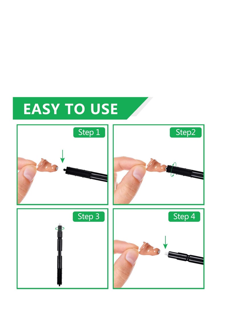 Captaintech Hearing Aid Wax Guard Filters - Earwax Protection Accessories for Phonak, Resound, Widex, and Unitron - Hear Clear Hearing Aid Accessories, 4 Pack  - Image 3