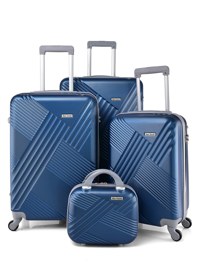 نيو ترافيل طقم حقائب  سفر صلب  4 قطع  ماركة نيو ترافل  مقاس 28/24/20/12  بوصة  BR963/4P - Image 1