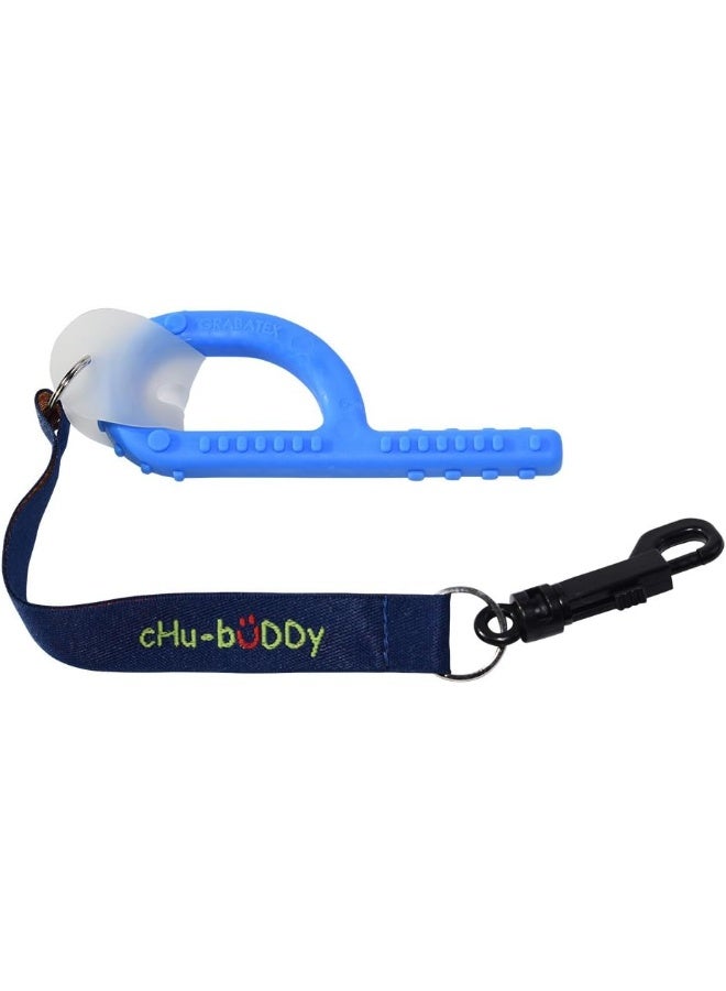 CHU-BUDDY Embroidered Chewy Holder Set (2), 2 embroidered navy tether-bracelets  2 natural straps - Image 5