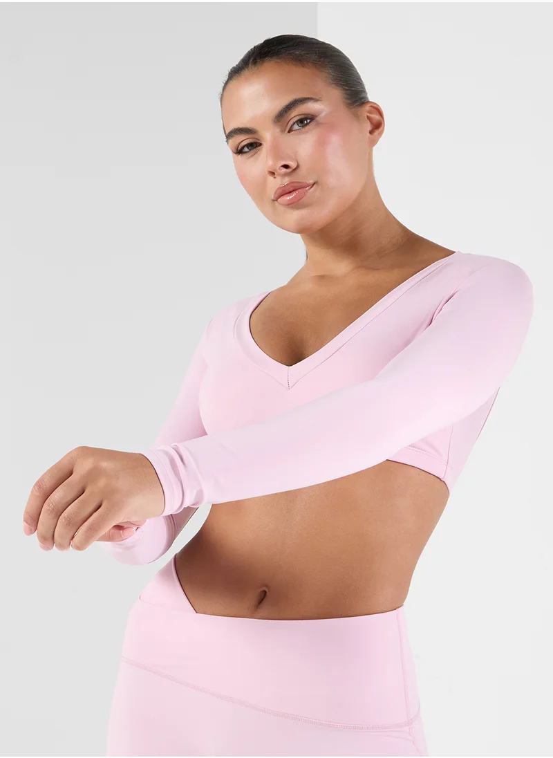 FRWD Wrap Top & Flared Legging Sculpting Set