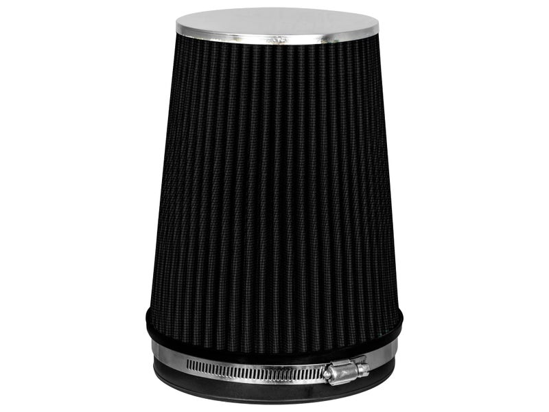 Rtunes Racing BLACK 6" 152 mm Inlet Truck Cold Air Cone Replacement Performance Washable Clamp-On Dry Air Filter (8" Tall) - Image 1