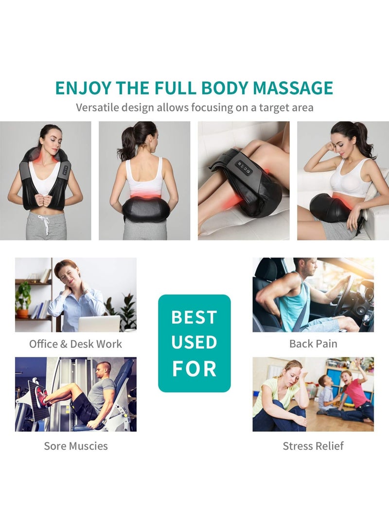 Generic Multifunctional Neck and Shoulder Massager with 3D Kneading, Tapping  Heating – Full Body Home Use Massage Shawl - Image 3