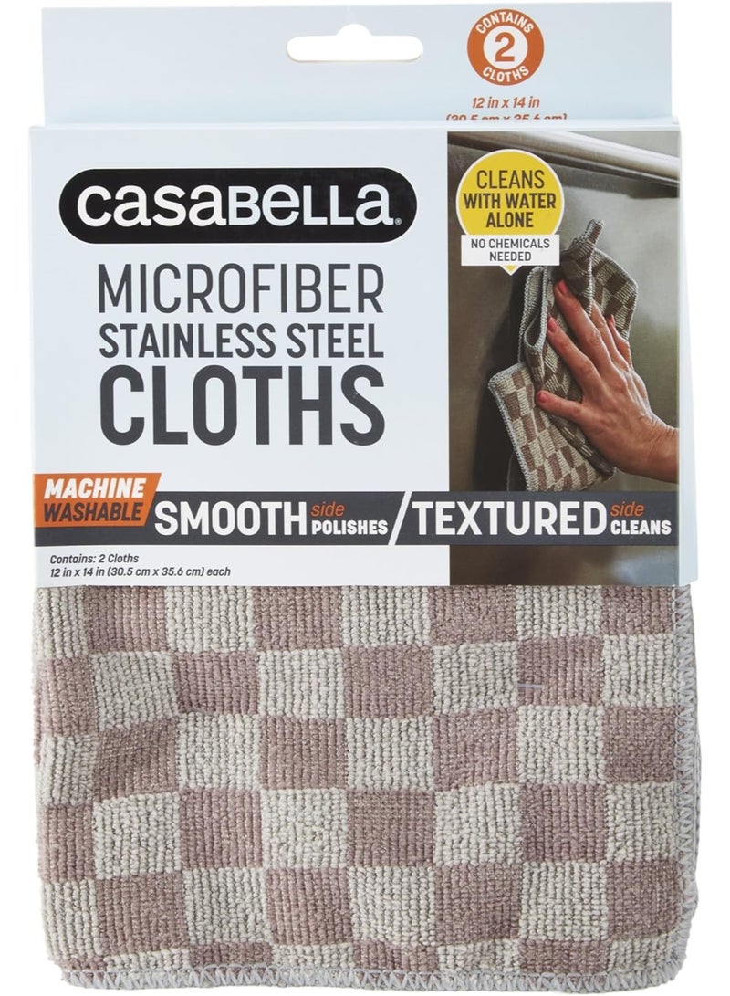 Casabella Casabella Microfiber Stainless Steel Cloth, - Image 1