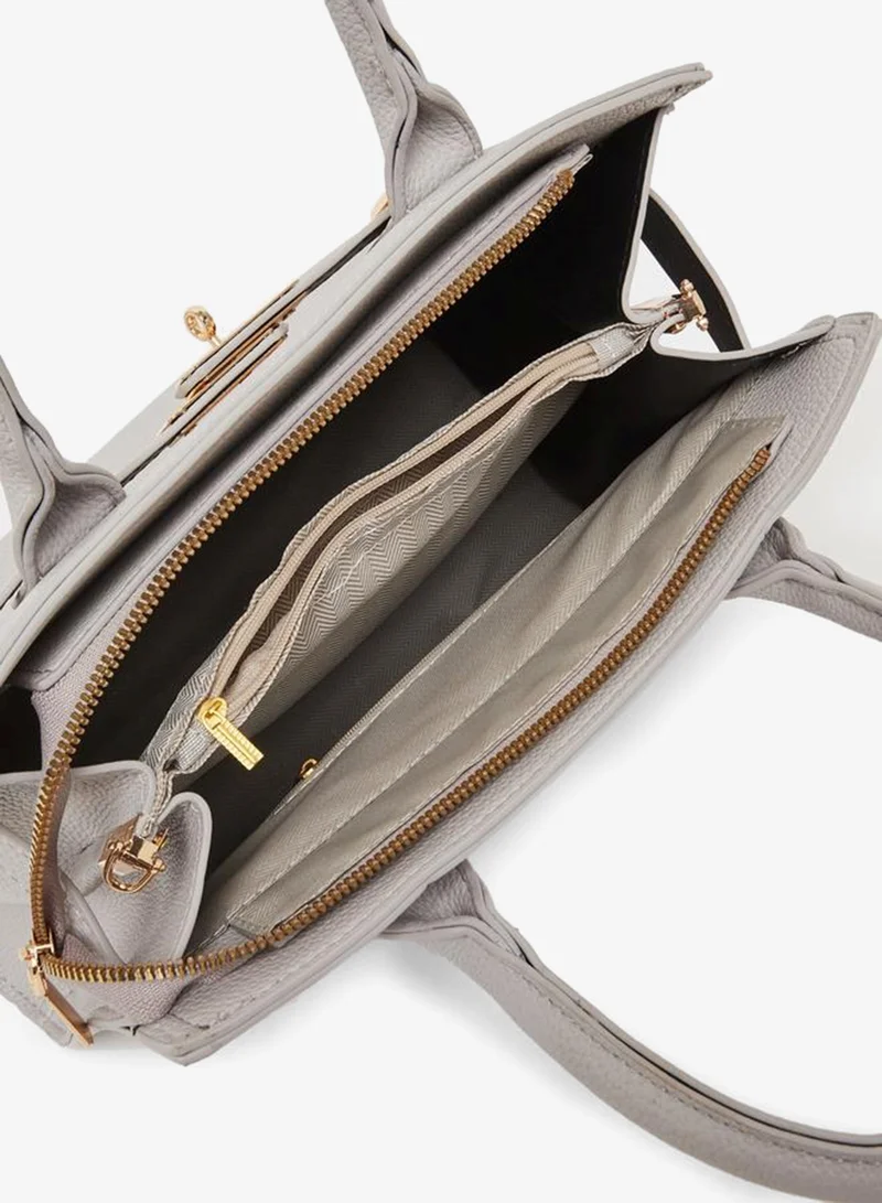 Styli  Grey Structured Tote Bag for Women | Best Price UAE