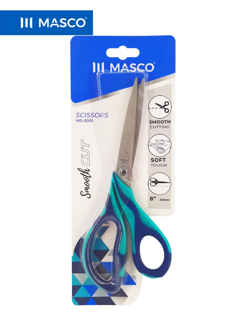 Stainless Steel Scissors 8 Inch Soft Handle Multipurpose Cutting Tool