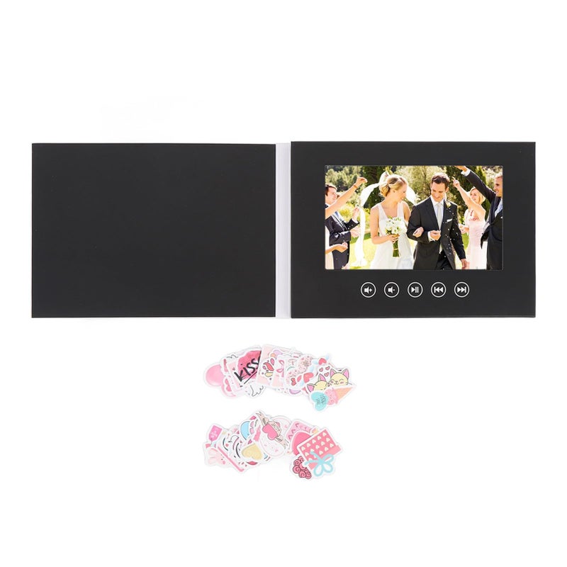 7 Inch Electronic Video Greeting Card with LCD Color Screen Customizable for Wedding Anniversary and Promotion - Image 2