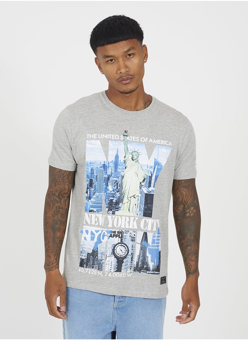 BRAVE SOUL Graphic Print T-Shirt  - Image 2