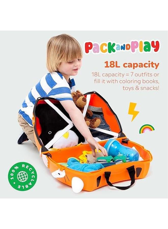 trunki Tipu The Tiger Ride On Suitcase Orange Piece Of 0 - Image 4