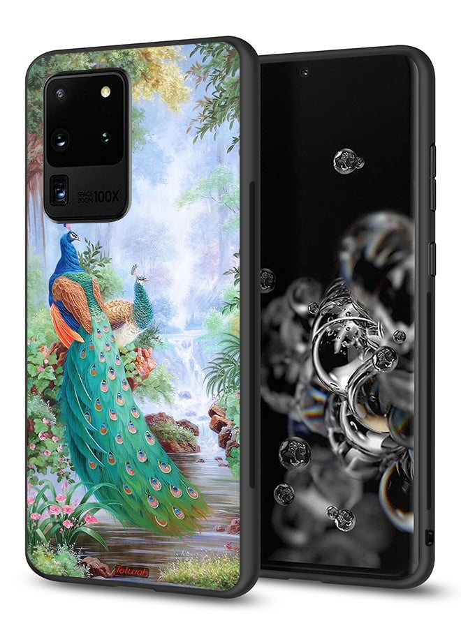 Tolwak Samsung Galaxy S20 Ultra Protective Case Cover Peacocks - Image 1