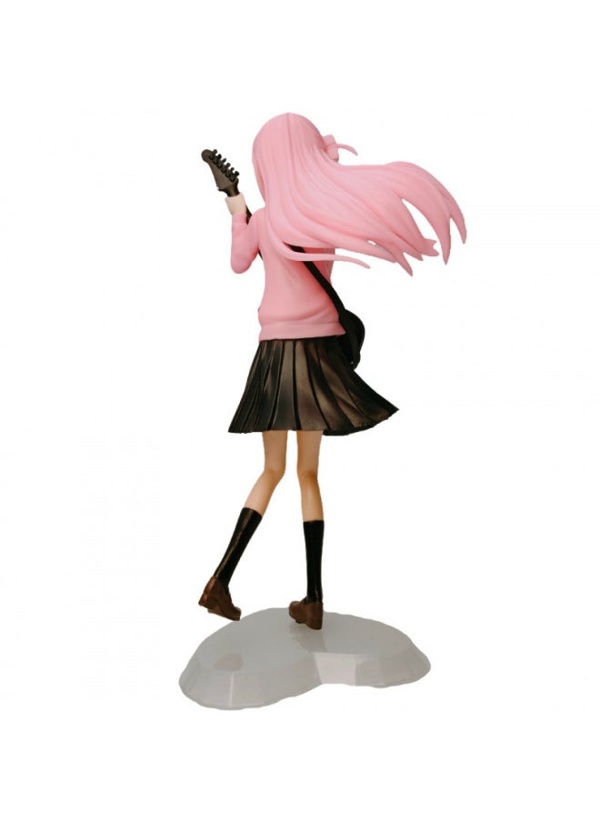 Generic - Lonely Rock Guitar Standing Posture Goto Solo Boqi Sauce Secondary Dimension Beautiful Girl Anime Trendy Play Model Ornaments-Colour:15cm Small Size Randomly Packed In 1 Bag [please Click *2 Times For The Complete Set] - Image 1