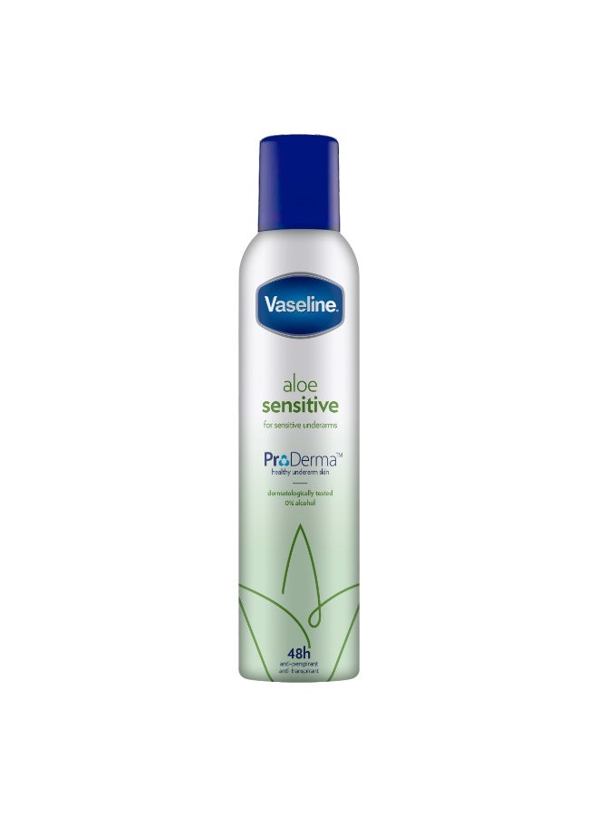 Vaseline Aloe Sensitive Antiperspirant Deodorant Aerosol 250 ML - Image 1