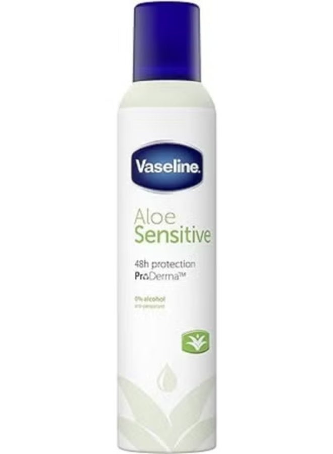 Vaseline Aloe Sensitive Antiperspirant Deodorant Aerosol 250 ML - Image 2