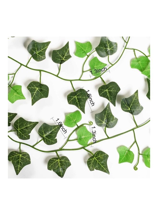 نيبمينينت أوراق لبلاب صناعية مٌعلّقة مكونة من 12 قطعة متعدد الألوان 230سم - Image 3