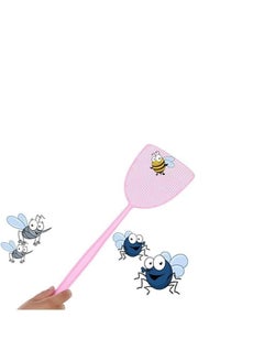 Fly Swatter, 6 Multi Strong Flexible Manual Swatters, Long Handle, Large Bug Rackets for Indoor and Outdoor, Assorted Colours