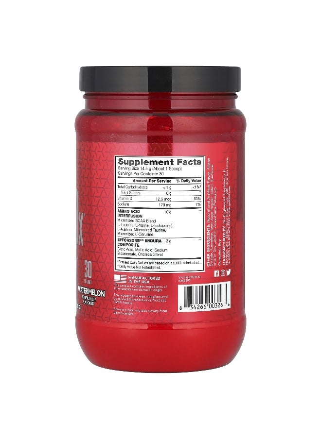 BSN - BSN, AminoX®, Endurance & Recovery, Watermelon, 15.3 oz (435 g) - Image 1