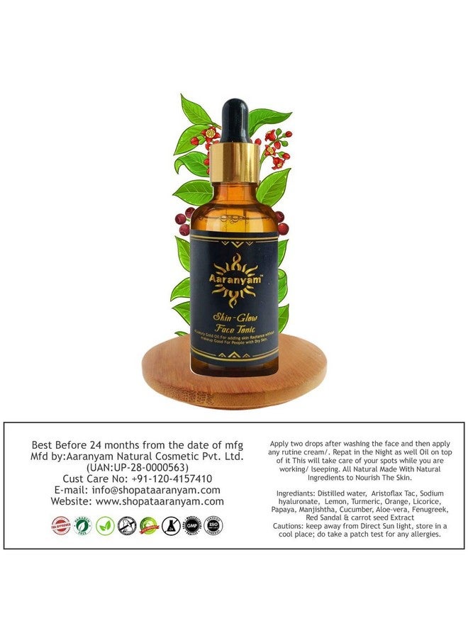 Aaranyam | Skin Glow Face Tonic Serum - Hydrating Brightening Lightweight Texture, Deep Hydration -Men-Women-30 ml - Image 4