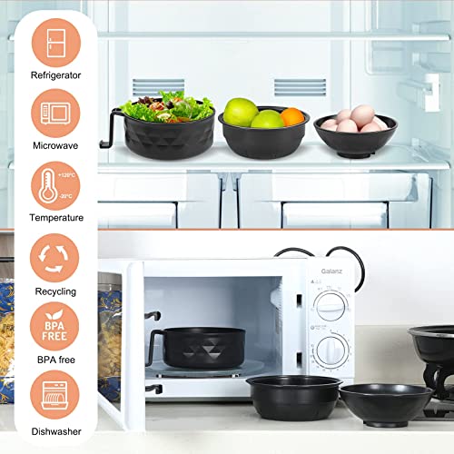 RORBAM Microwave Ramen Cooker,Ramen Bowl Set,Microwave Noodle Bowl With Chopsticks and Spoon, College Dorm Room Essentials for Girls for Boys, Apartment Essentials, BPA-Free. (black) … - Image 4