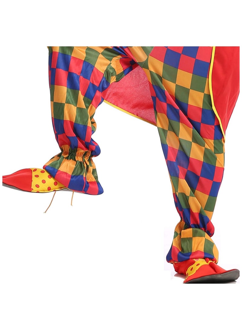 Scary Clown Costume Joker Stage Fancy Dress Party Performance Costumes for Men and Women Adult Clown Clothes Suit free Size one Piece suit - Image 5