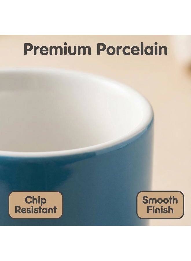 MECOWON 30 OZ Porcelain Coffee Mugs, Set of 2 Large Mugs for Soup, Cereal and Salad (blue) - Image 4