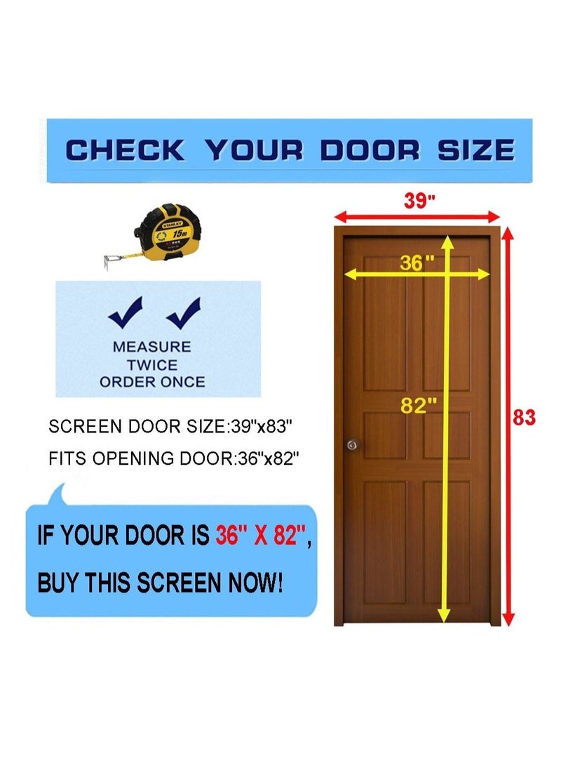 SYOSI Magnetic Screen Door Curtain Automatic Closing Fly Insect Bug Screen Net Mesh Self Sealing Heavy Duty - Image 2