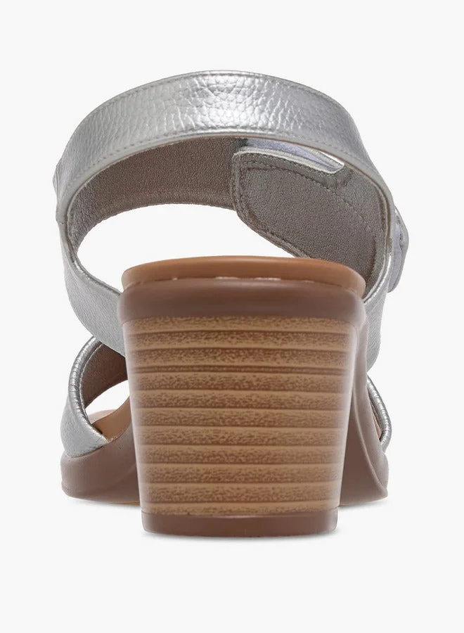 لو كونفورت صنادل بكعب كتلة صلبة بإغلاق بخطاف وحلقة