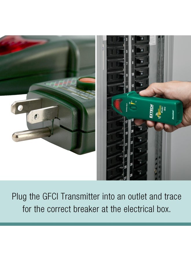 Extech - - 1218G94Ea - Cb10 Circuit Breaker Finder  Locates Fuses Breakers  Tests Receptacles And Gfci Circuits - Image 1