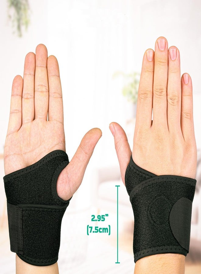 Potency أربطة معصم قابلة للتعديل من بوتينسي - أربطة معصم لتخفيف آلام متلازمة النفق الرسغي والتهاب المفاصل والتهاب الأوتار - دعامة معصم رياضية للياقة البدنية ورفع الأثقال والتهاب الأوتار ومتلازمة النفق الرسغي (اليد اليسرى) - Image 5