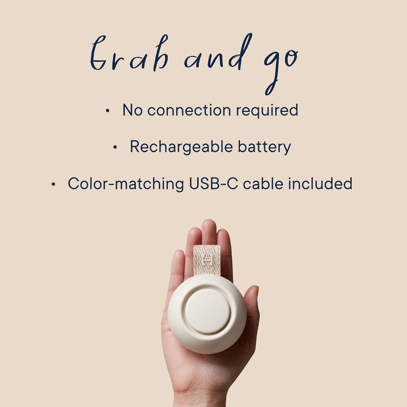 Hatch Baby Hatch Rest Go  Portable Sound Machine for Babies and Kids  Sleep Soother  10 Soothing Sounds  White Noise  Shush  Travel  Registry Gift  Baby Shower  Clips on Stroller  Putty - Image 5