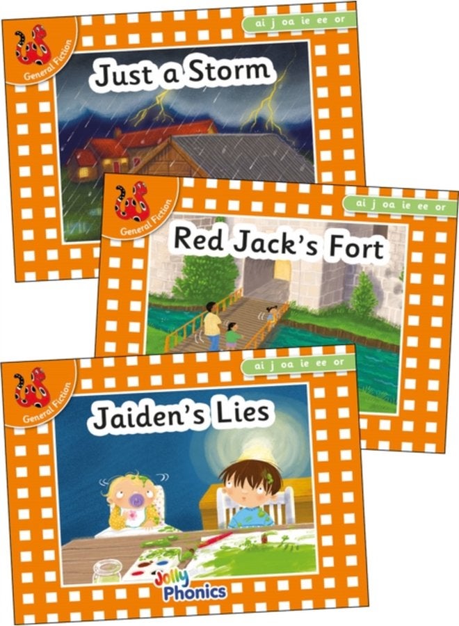 Jolly Phonics Orange Level Readers Set 4 in Precursive Letters British English edition - Paperback