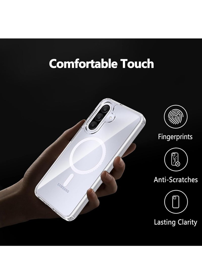 MIGOFAST Samsung Galaxy A36 Magnetic Hybrid Clear Case Compatible with Samsung Galaxy A36  Compatible with MagSafe, PC with TPU Hybrid Technology for Galaxy A36 - Image 4