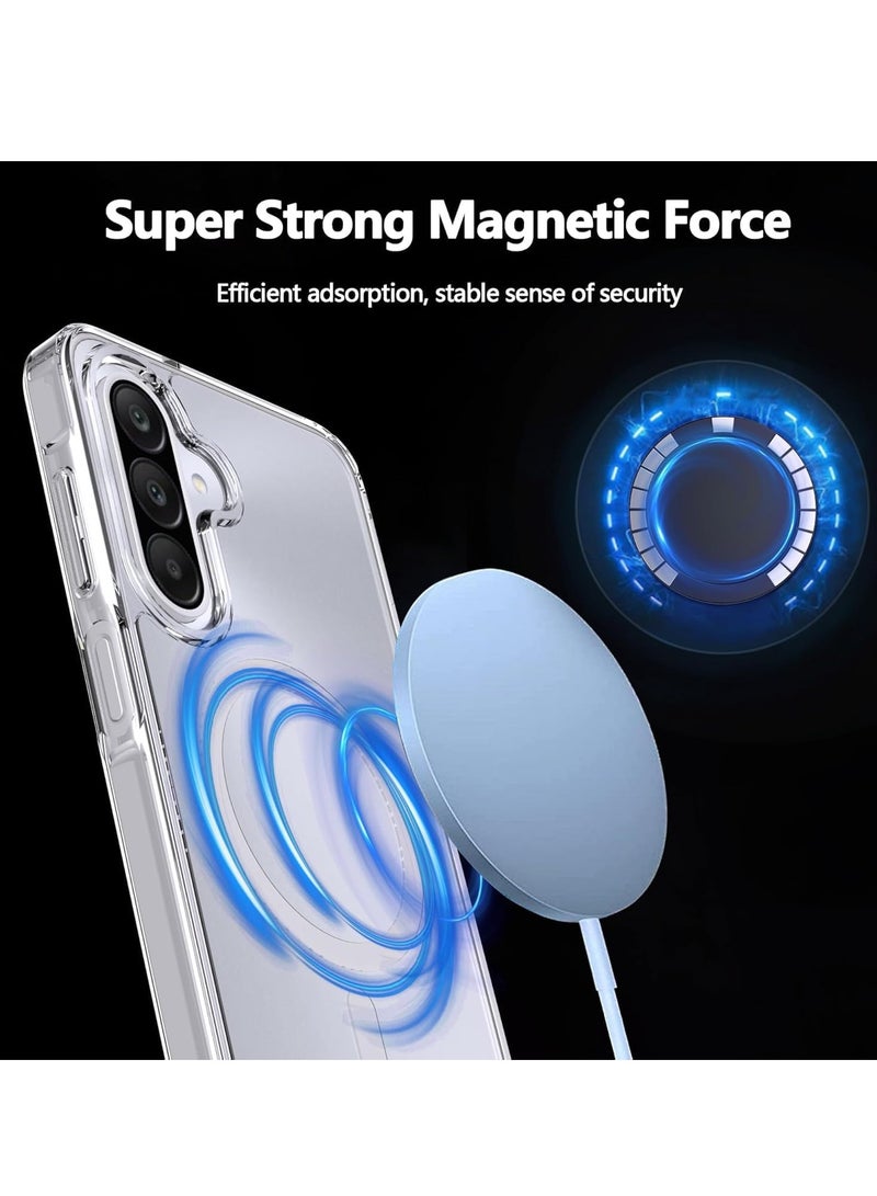 MIGOFAST Samsung Galaxy A36 Magnetic Hybrid Clear Case Compatible with Samsung Galaxy A36  Compatible with MagSafe, PC with TPU Hybrid Technology for Galaxy A36 - Image 2