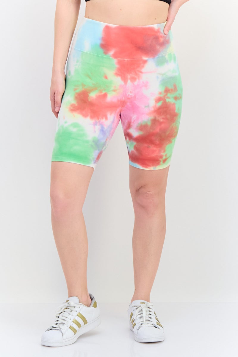 FILA شورتات دراجات رياضية نسائية، متعددة الألوان - Image 1