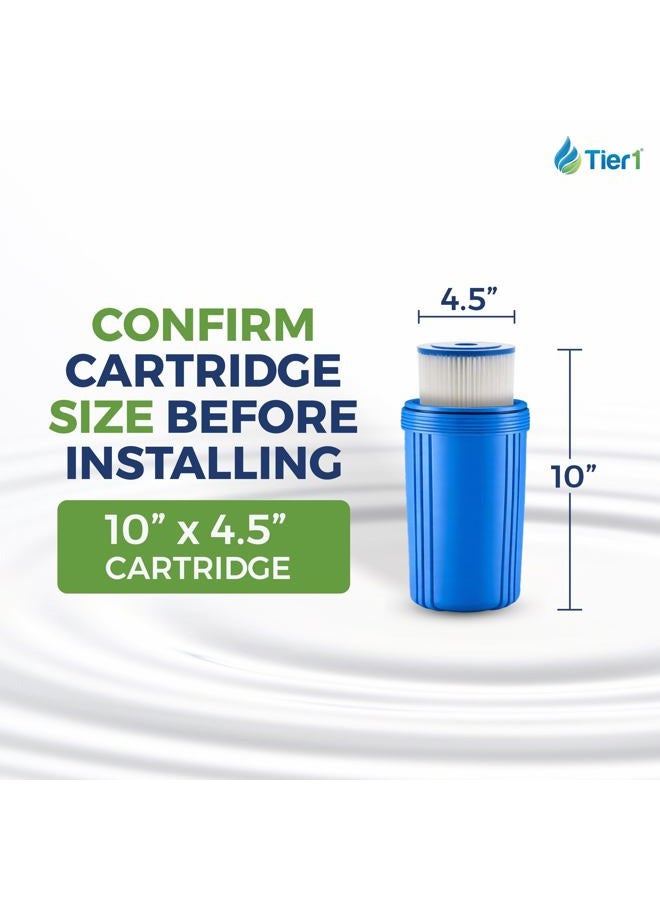 Tier1 30 Micron 10 Inch x 4.5 Inch | Pleated Polyester Whole House Sediment Water Filter Replacement Cartridge | Compatible with Pentek R30-BB, 155101-43, RS6, SPC-45-1030, Home Water Filter - Image 3